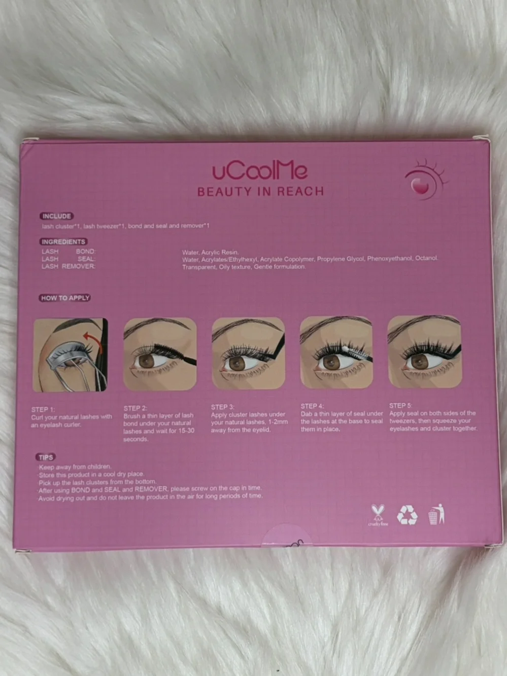 uCoolMe Lash Cluster Kit in Pink